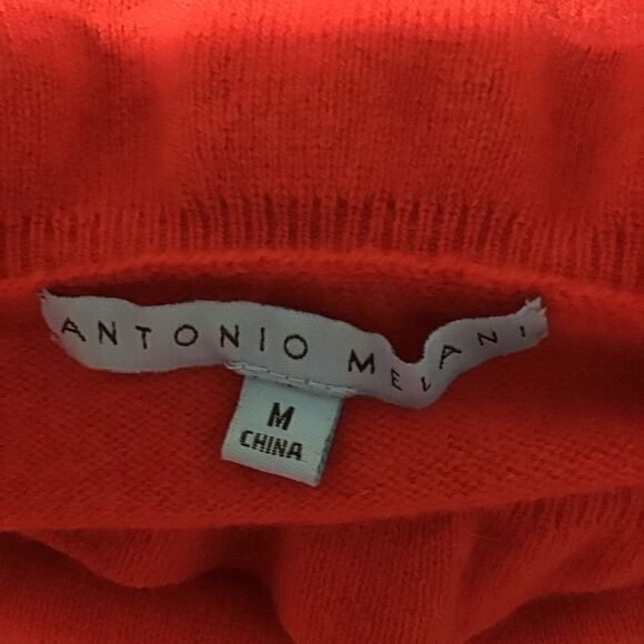 Antonio Melani Red Celeste Cashmere Sweater M - Picture 5 of 7